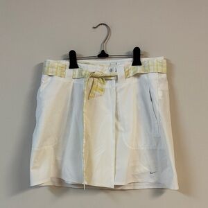 Nike Golf White skort with Yellow Accents size 10 USD$80